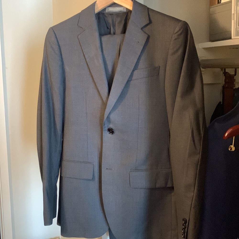 Dark grey suit